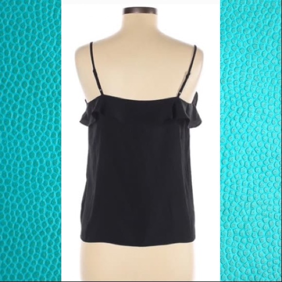 NWOT H&M ruffled black tank - Picture 2 of 2